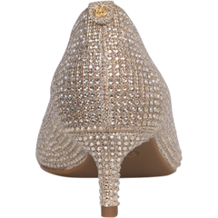 Alina Flex Kitten Pump - Pale Gold