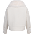 Charlie Jacket Wool Boucle Light Faux Fur - Crème