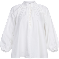 Poplin Bohemian Blouse - White
