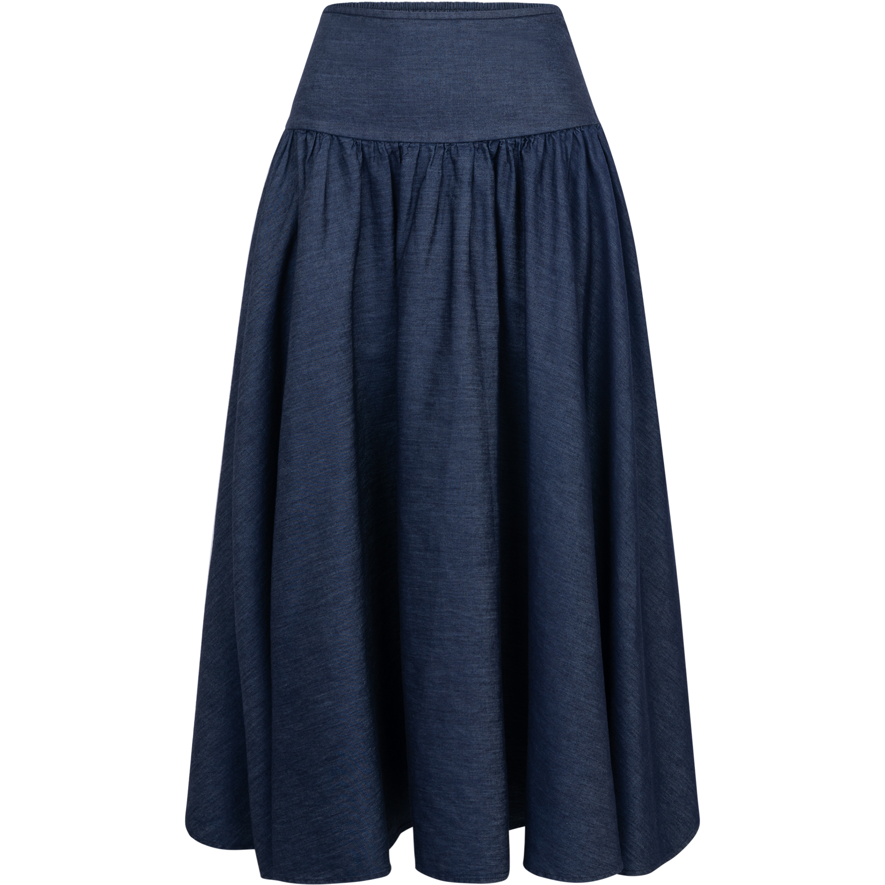 Denim Skirt - Dark Blue Denim