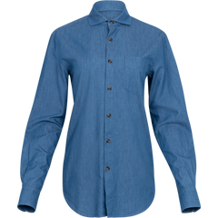 Denim Boyfriend Shirt - Light Blue Denim