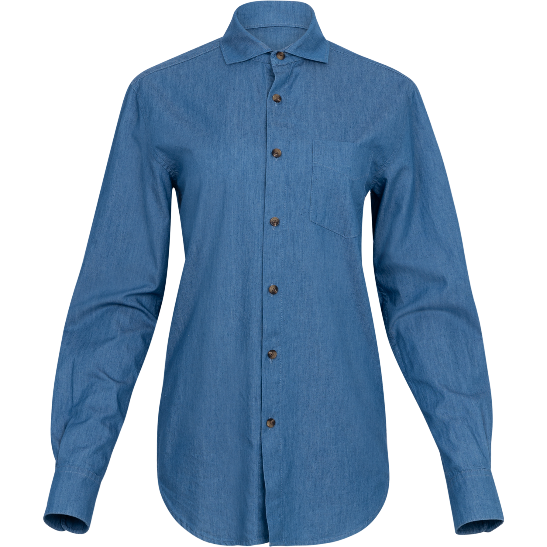 Denim Boyfriend Shirt - Light Blue Denim