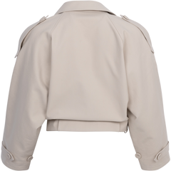 Bobby Canvas Trench Jacket -  Crème