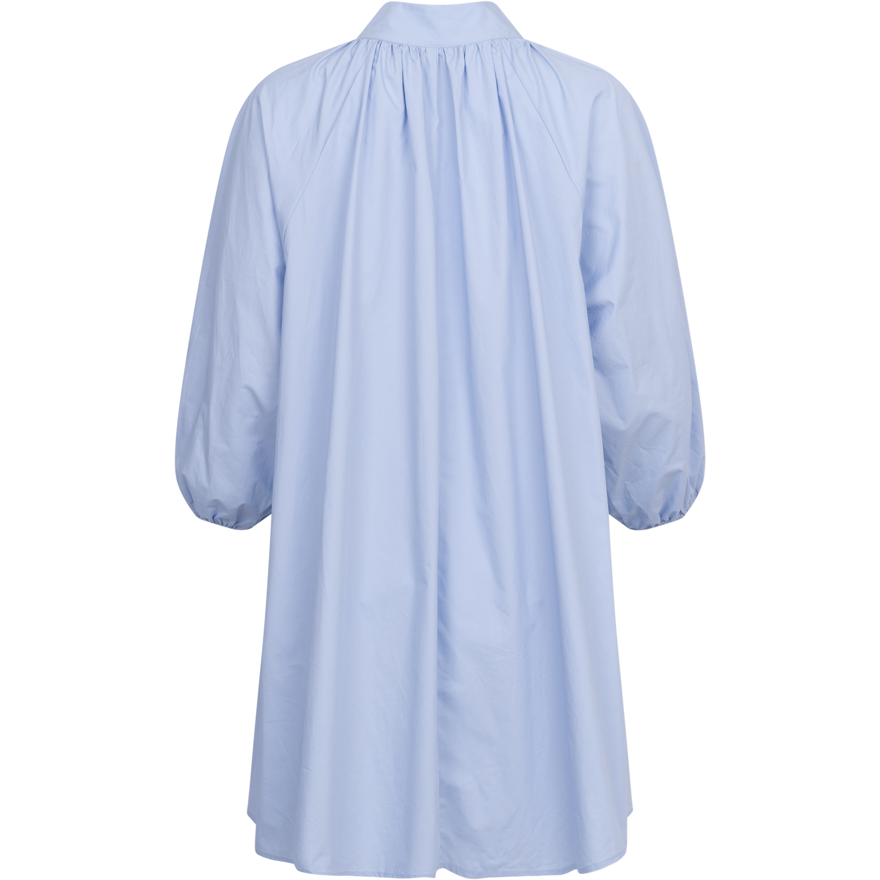 Poplin Bohemian Demi Dress - Light Blue