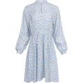 Laurelle Ladonna Dress Aop - Chamb Blue Flw