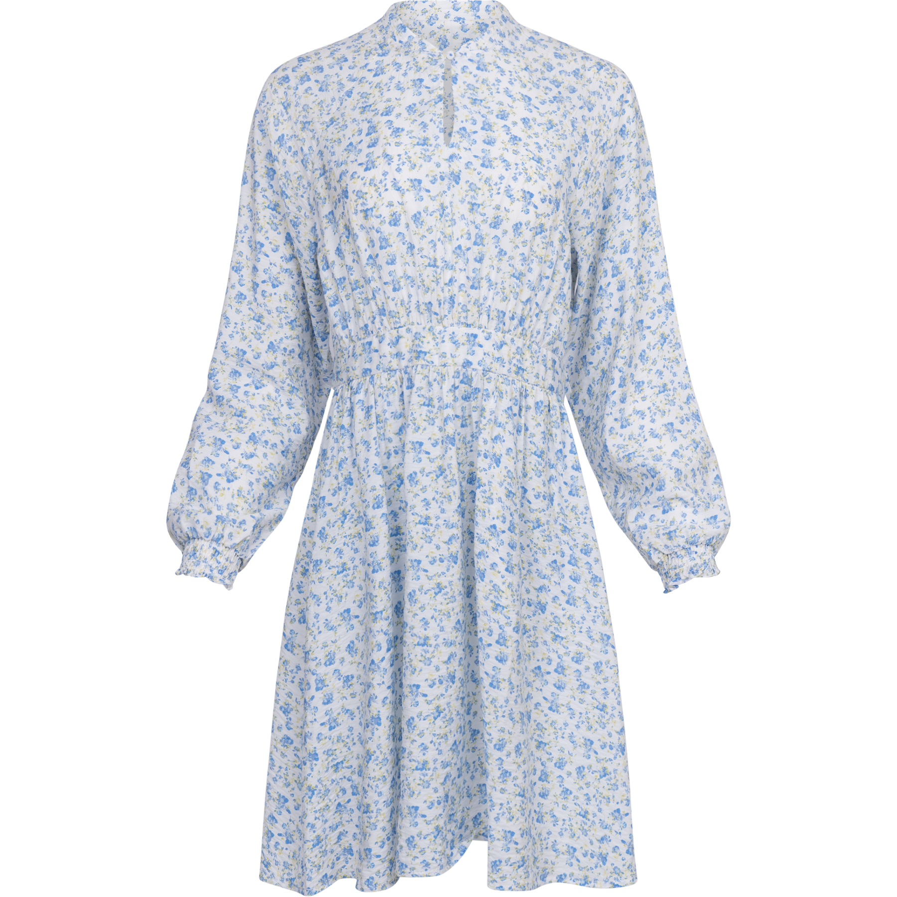 Laurelle Ladonna Dress Aop - Chamb Blue Flw
