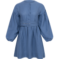 Aino Linen Dress - Jeans Blue