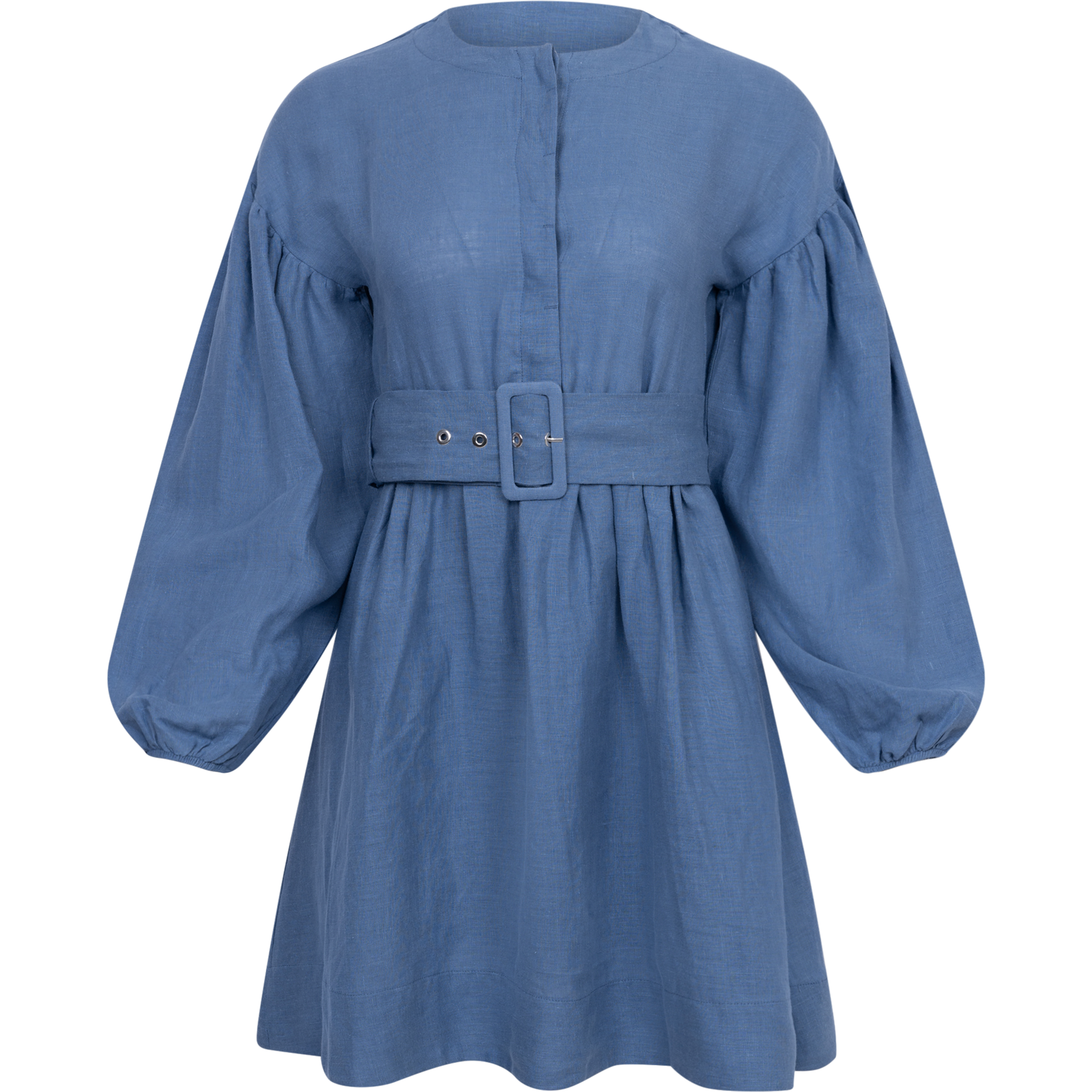 Aino Linen Dress - Jeans Blue