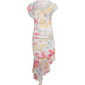 Chiffon Asymmetric Dress - Wildflowers