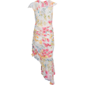 Chiffon Asymmetric Dress - Wildflowers