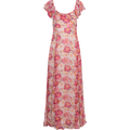 Dotted Georgette Maxi Dress - Brushed Blossom