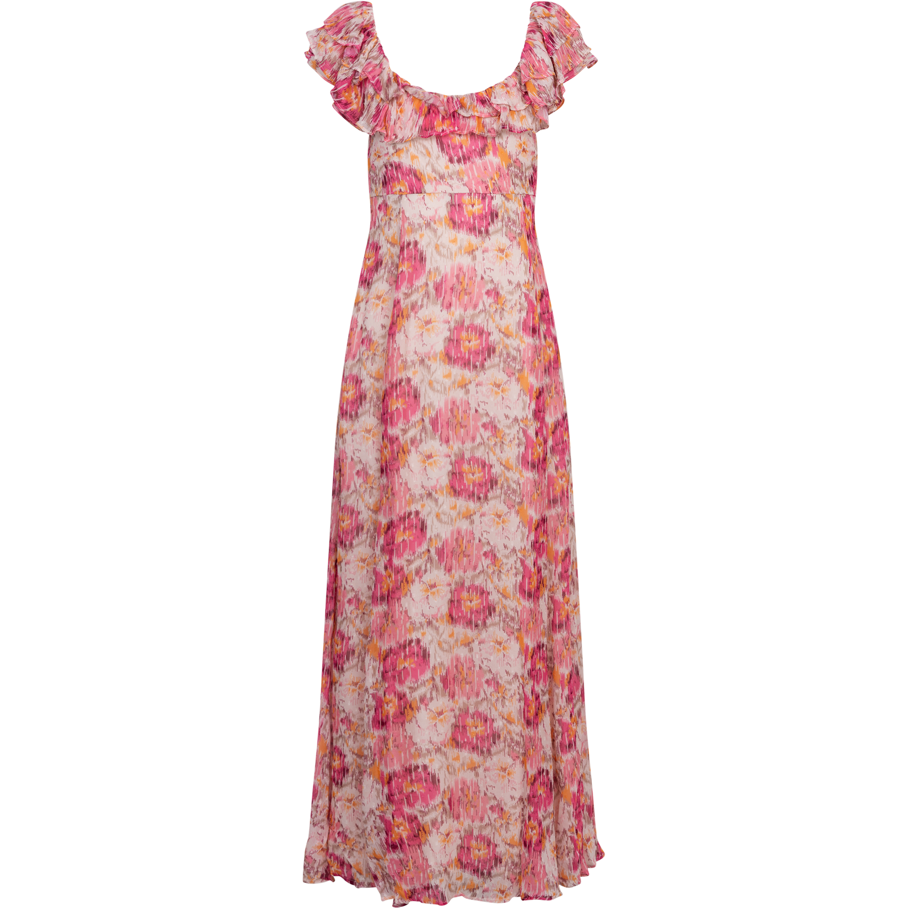 Dotted Georgette Maxi Dress - Brushed Blossom