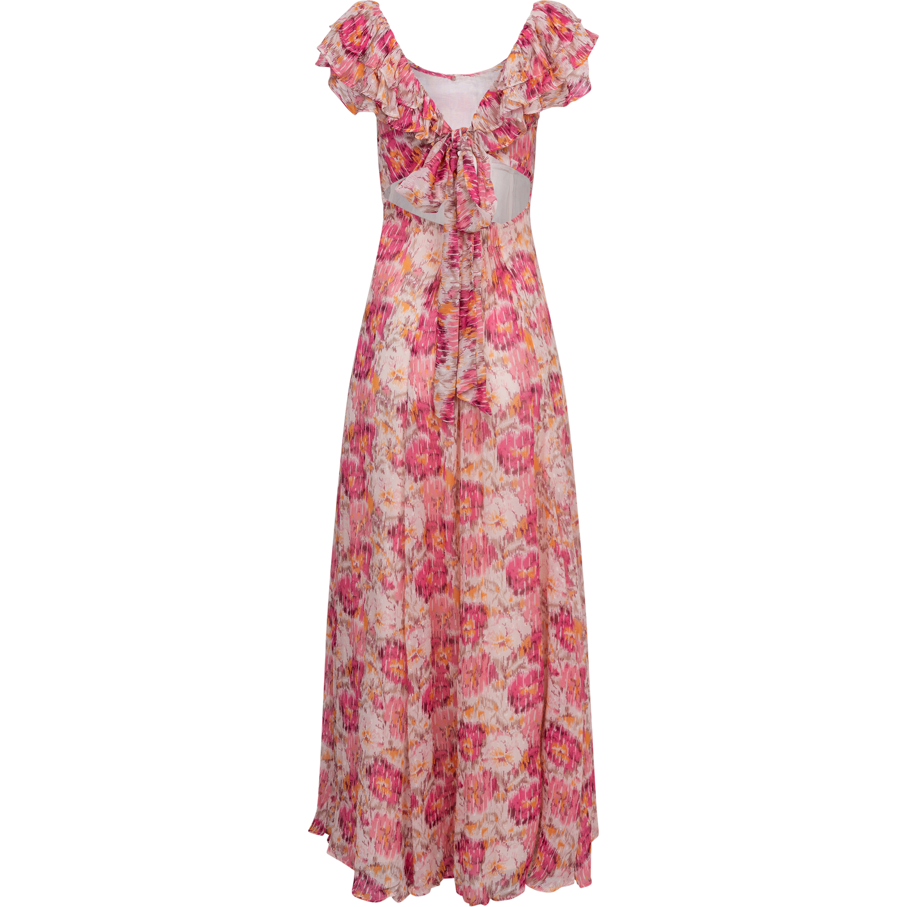 Dotted Georgette Maxi Dress - Brushed Blossom