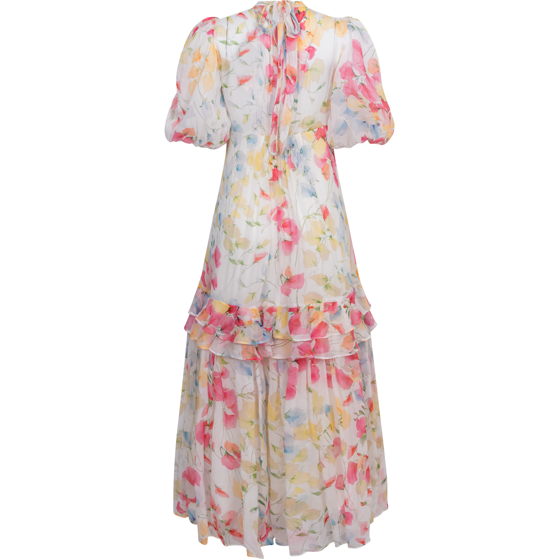 Chiffon Tieback Gown - Wildflowers