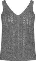 Cressida Melange Knit Top - Svart