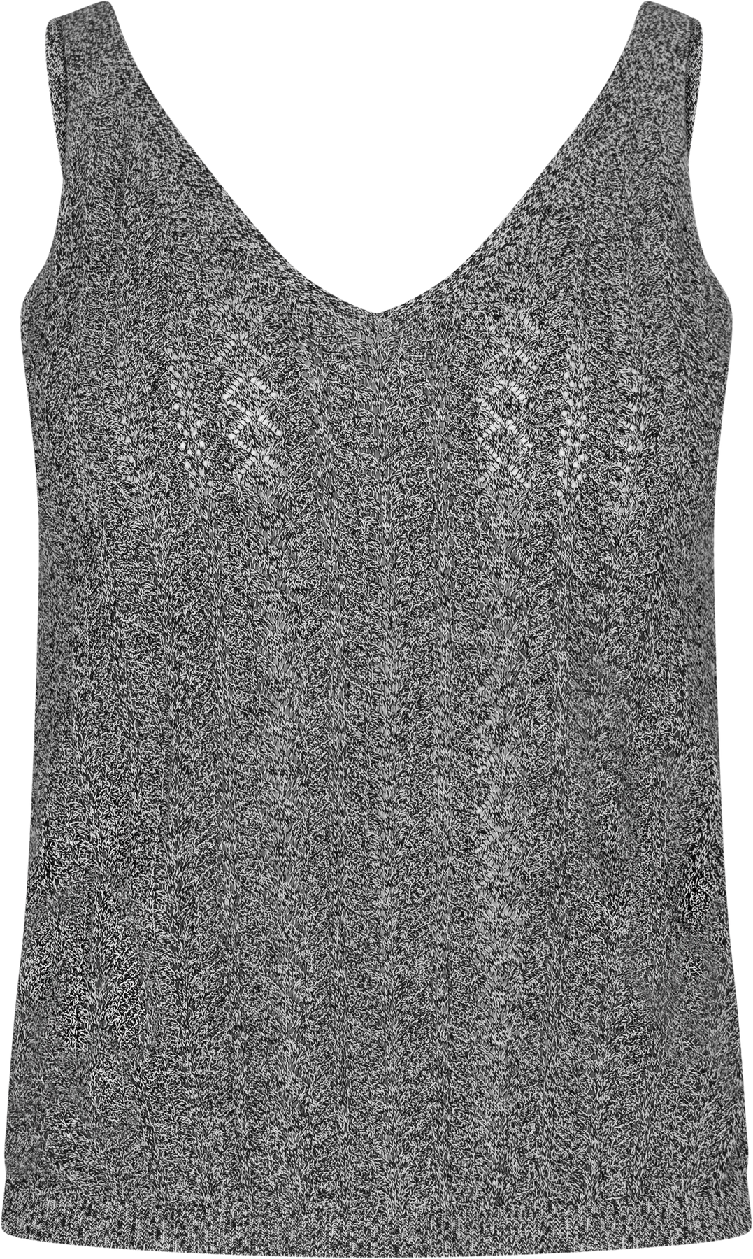 Cressida Melange Knit Top - Svart