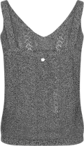 Cressida Melange Knit Top - Svart