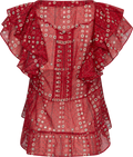 Isabel Marant Madrana Blus - Röd