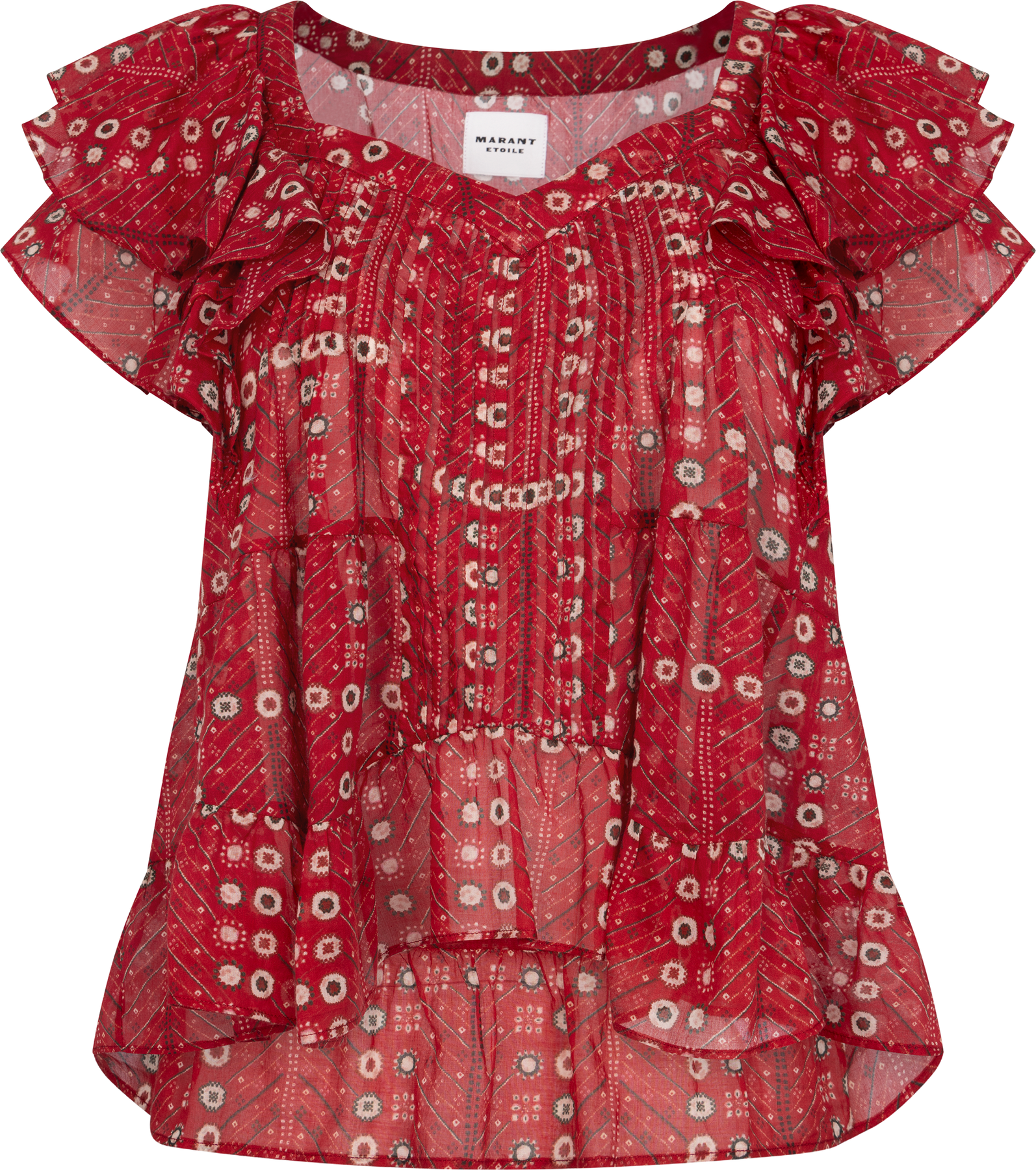 Isabel Marant Madrana Blus - Röd