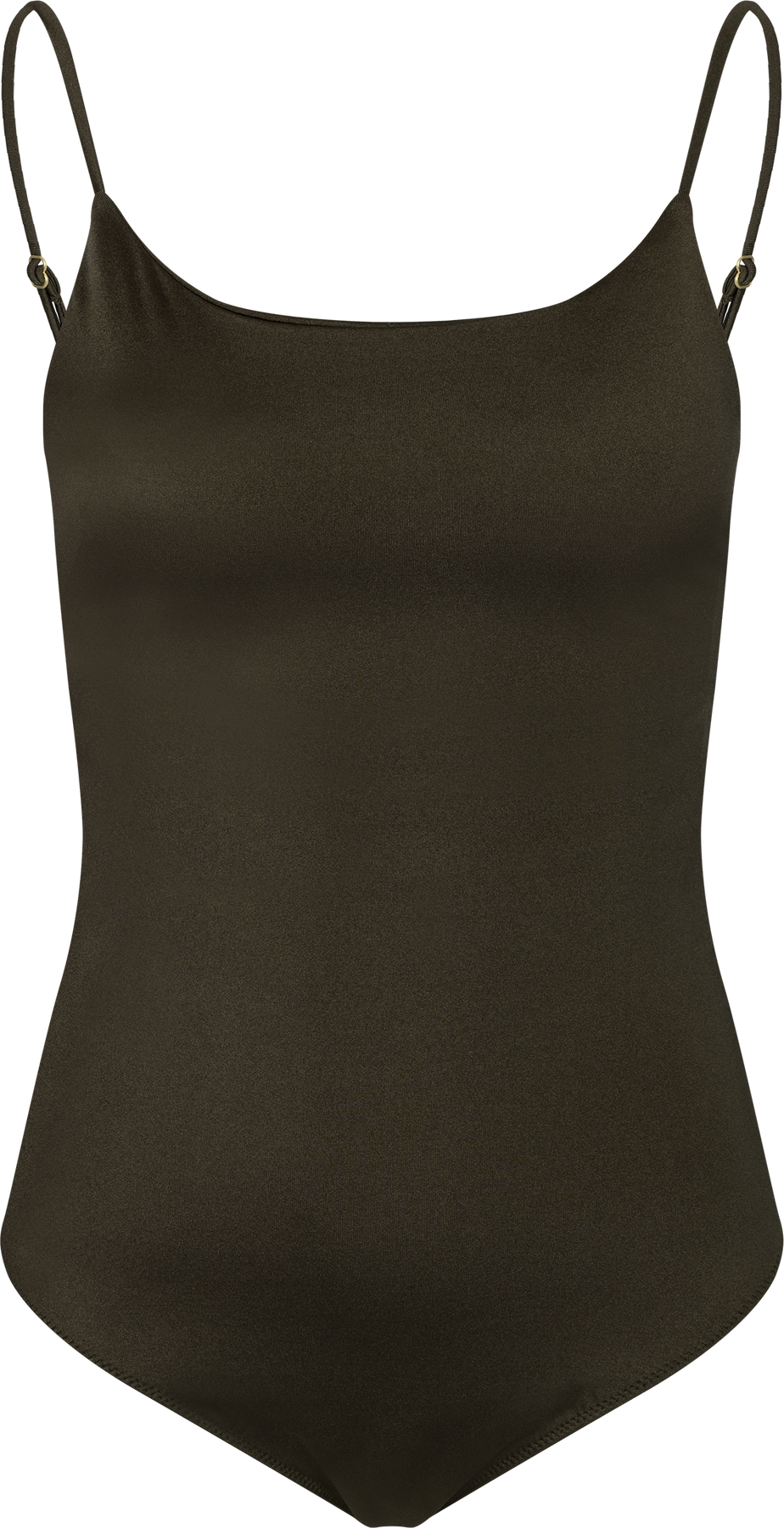 Skin Shell Boatneck Swimsuit - Army