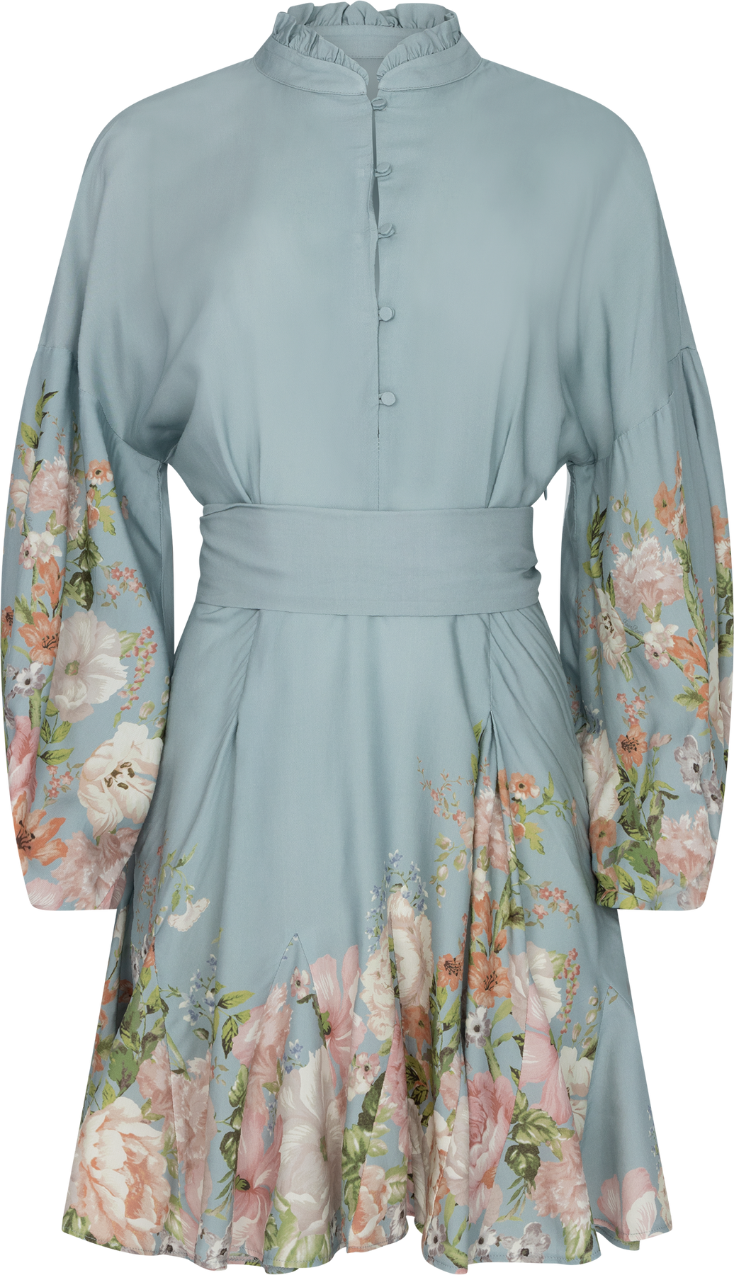 Aliah Flora Dress - Blue Garden