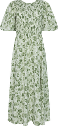 Tabita Dress - Green/White