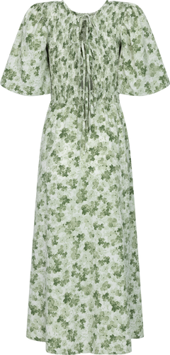 Tabita Dress - Green/White