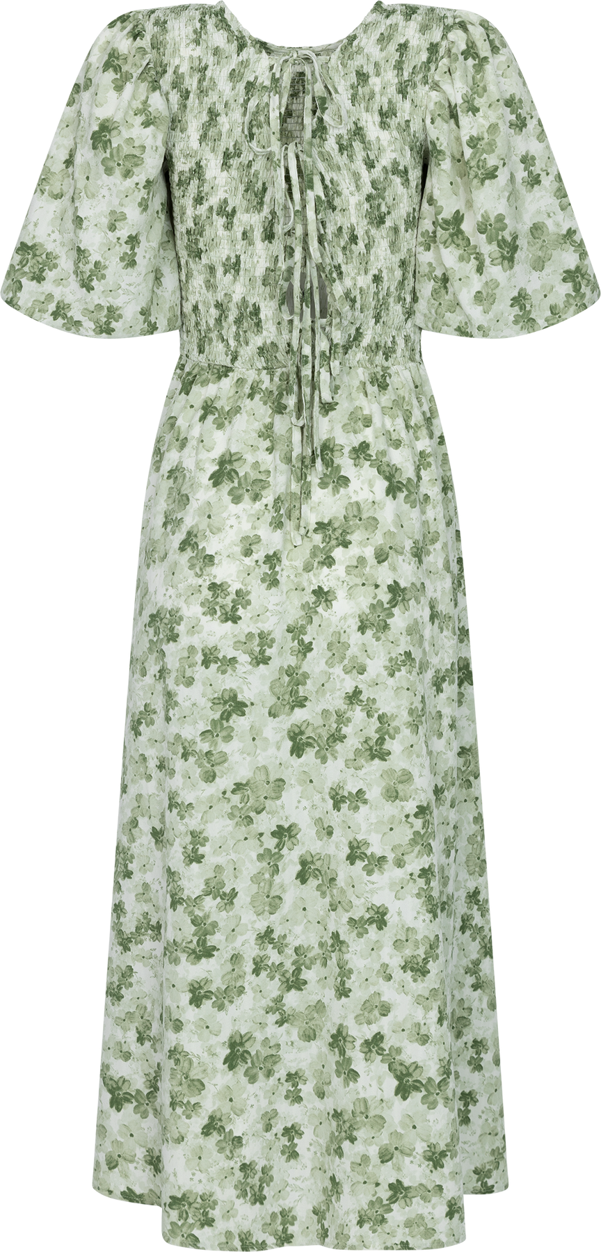 Tabita Dress - Green/White