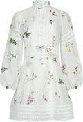 Aliah Garden Dress - White Garden