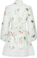 Aliah Garden Dress - White Garden