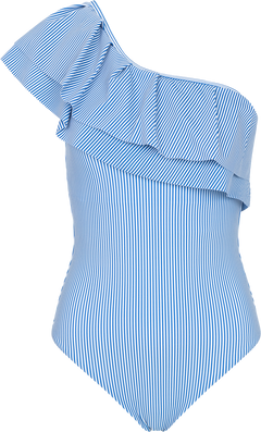 Naja Swimsuit - Pinstripe Blue