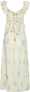 Melbaic Dress - Offwhite Blommig