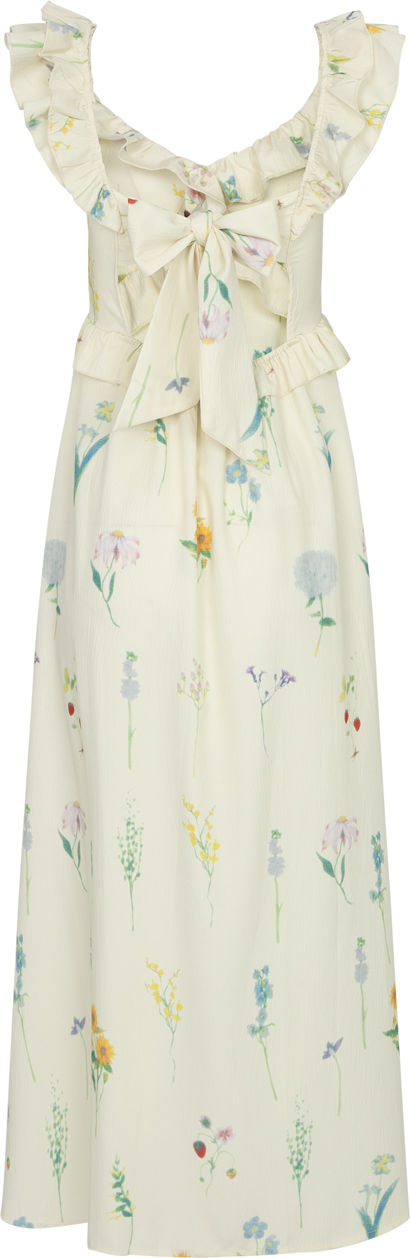 Melbaic Dress - Offwhite Blommig