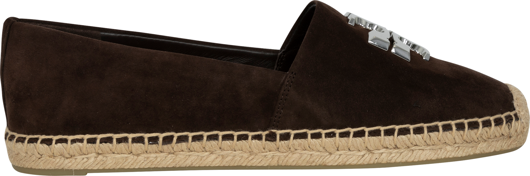 Eleanor Espadrille - Mörkbrun/Silver