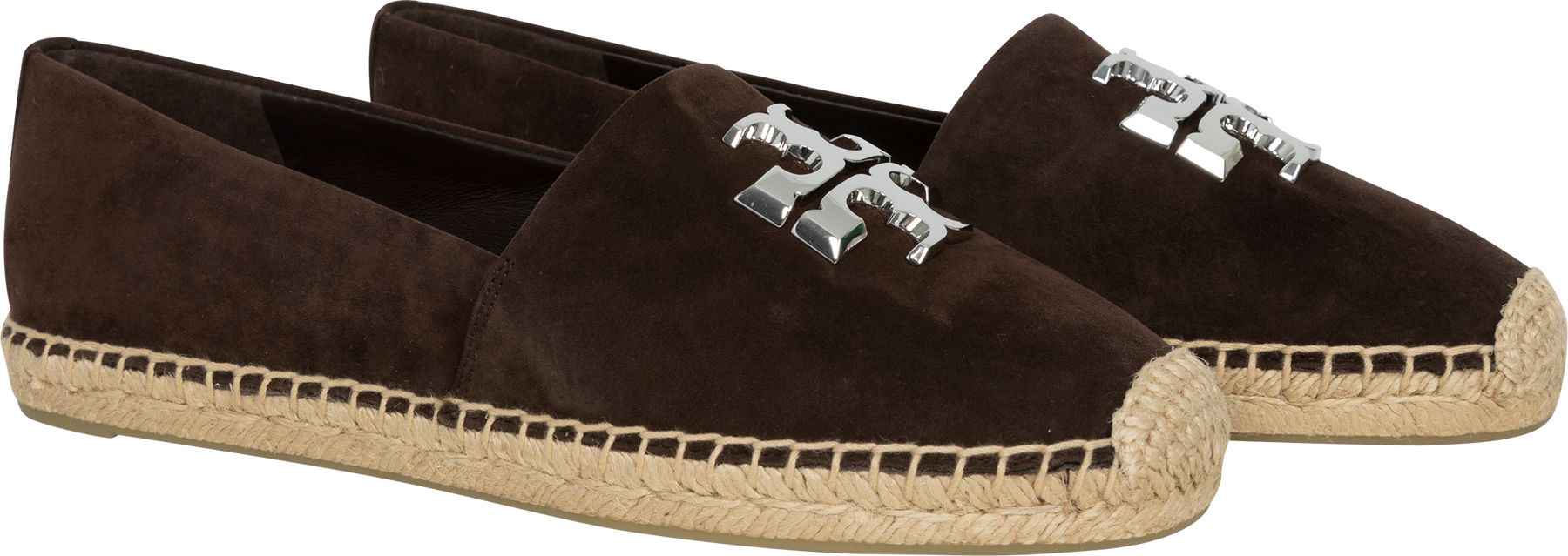 Eleanor Espadrille - Mörkbrun/Silver