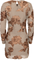 Malouic Mesh Dress - Mocca Flower