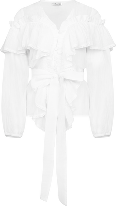 Frill Blouse - Offwhite