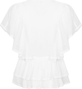 Frill Bow Top - Offwhite