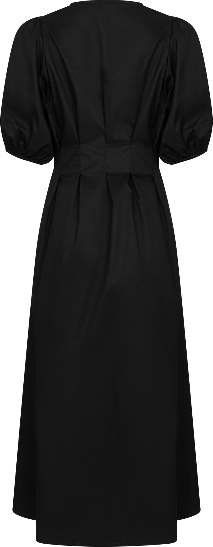 Poppycc Pleat Dress - Svart