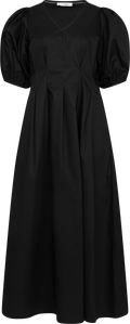 Poppycc Pleat Dress - Svart