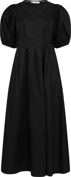 Poppycc Pleat Dress - Black