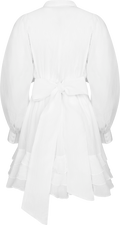 Short Ranch Frill Dress - Offwhite