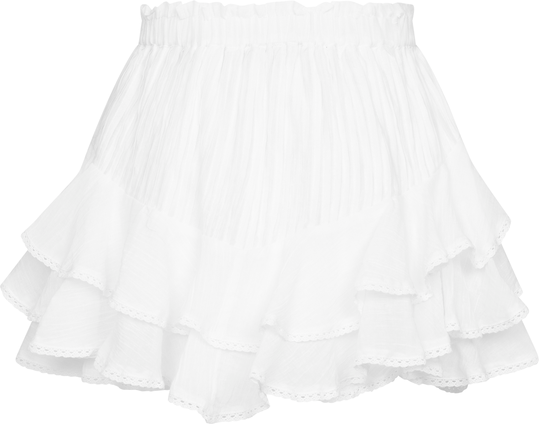 Frill Skirt Shorts - Offwhite