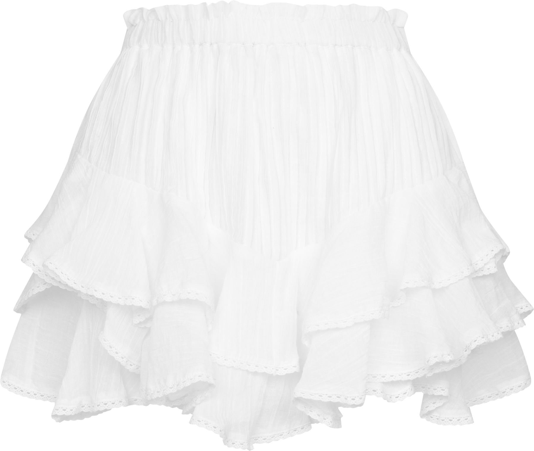 Frill Skirt Shorts - Offwhite
