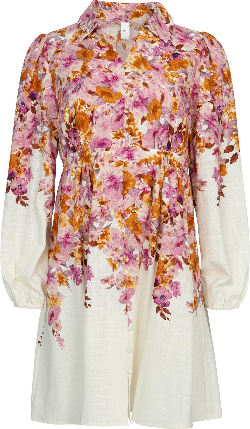 Yascleo Ls Dress - Birch Cleo Print