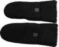 Mina Shearling Mittens - Svart