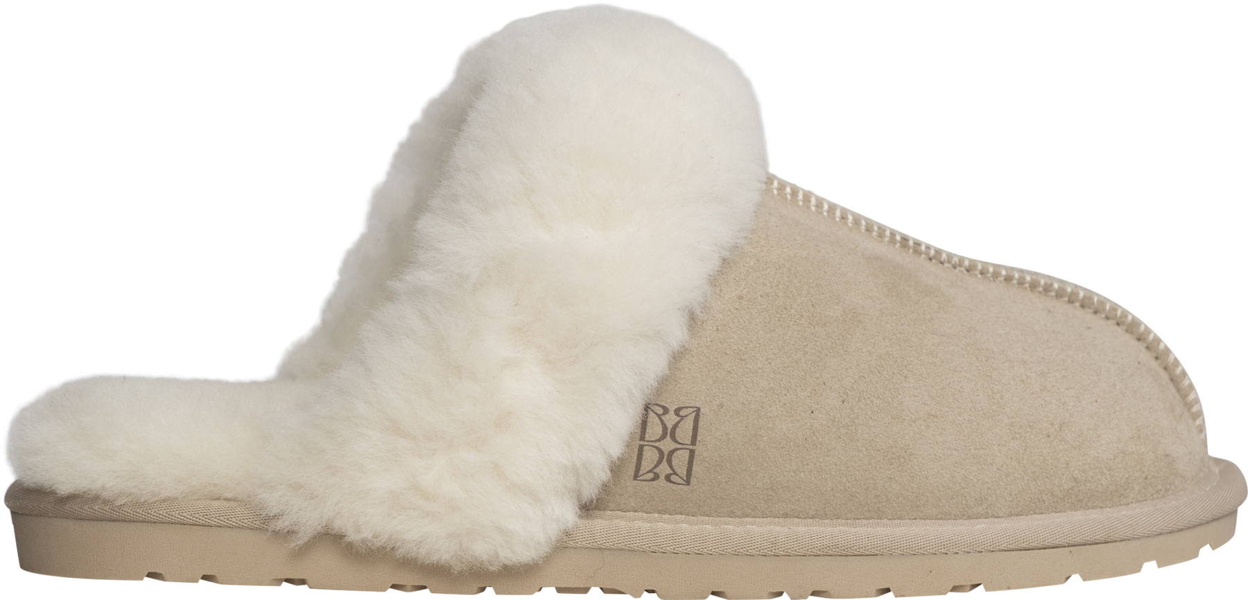 Selma Shearling Slippers - Beige