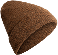Lilly Wool Beanie - Brown Melange