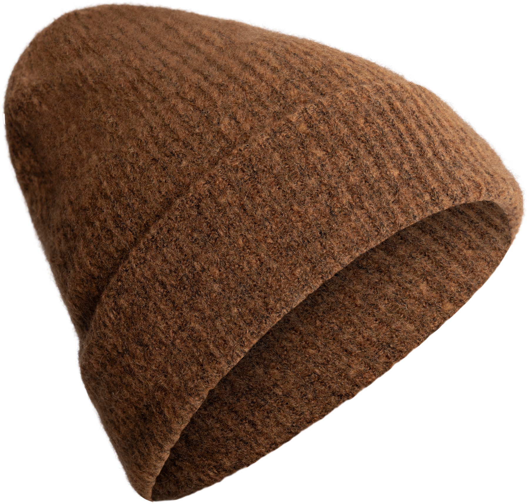 Lilly Wool Beanie - Brown Melange