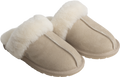 Selma Shearling Slippers - Beige